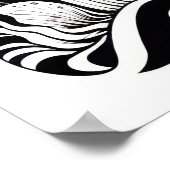 Paddenstoelenlijntekening Poster (Hoek)