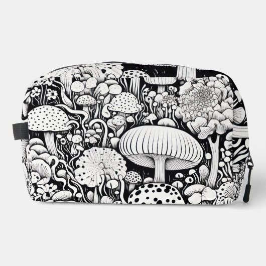 Paddenstoelenlijntekening Toilettasje (Voorkant)