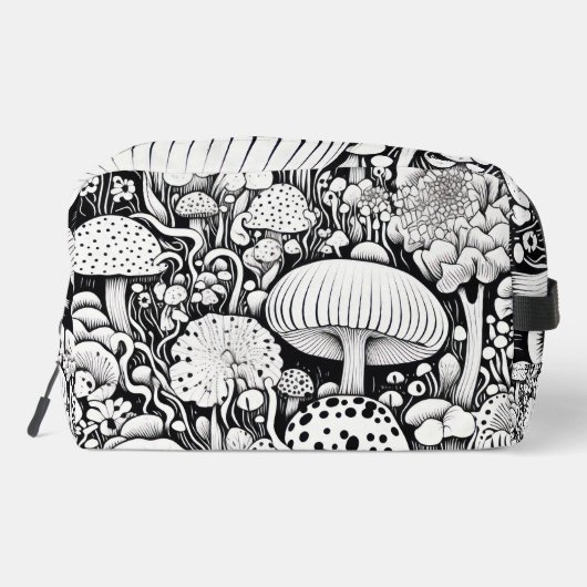 Paddenstoelenlijntekening Toilettasje (Achterkant)