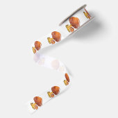 Paddenstoelenlint Satijnen Lint (Achterkant)