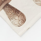 Paddenstoelenmaker Fleece Deken (Hoek)