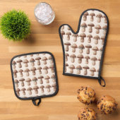Paddenstoelenmaker Ovenwant & Pannenlap Set (Top down)