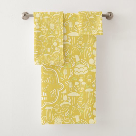 Paddenstoelenmosterdcrème Bad Handdoek (Insitu)