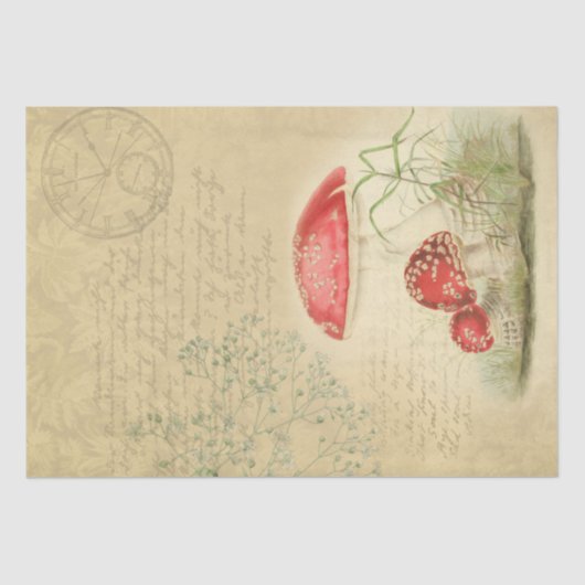  paddenstoelenontkoppelpapier - paardenhuis tissuepapier (Voorkant)