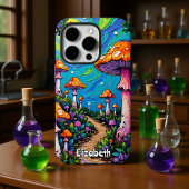 paddenstoelenpad met zonlicht Case-Mate iPhone case