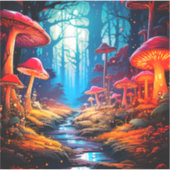 paddenstoelenpad sticker (Voorkant)