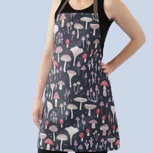 Paddenstoelenpaddestoelenpatroon Schort