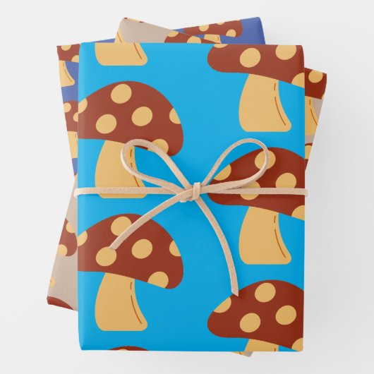 Paddenstoelenpapier Verpakking Papier Flat Sheet S Inpakpapier Vel (In situ)