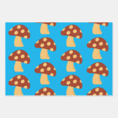 Paddenstoelenpapier Verpakking Papier Flat Sheet S Inpakpapier Vel (Voorkant)