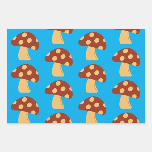 Paddenstoelenpapier Verpakking Papier Flat Sheet S Inpakpapier Vel (Voorkant)