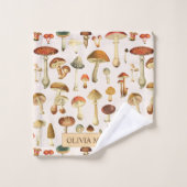 paddenstoelenpatroon bad handdoek (Wasdoekje)