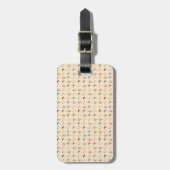 Paddenstoelenpatroon Bagagelabel (Voorkant verticaal)