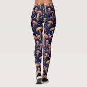 Paddenstoelenpatroon Leggings (Achterkant)