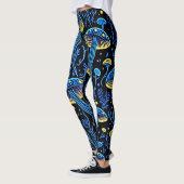 Paddenstoelenpatroon Leggings (Links)