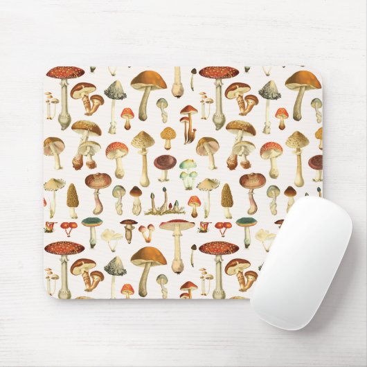  paddenstoelenpatroon muismat (Met muis)