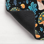 Paddenstoelenpatroon Muismat (Hoek)