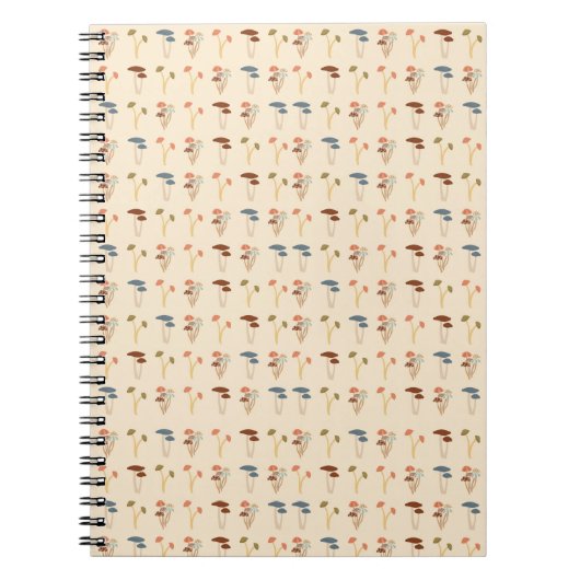 Paddenstoelenpatroon Notitieboek (Voorkant)