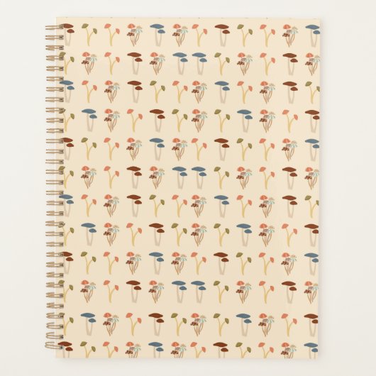 Paddenstoelenpatroon Planner (Voorkant)