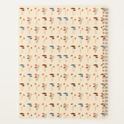 Paddenstoelenpatroon Planner (Achterkant)