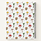 paddenstoelenpatroon samenstelling notitieboek (Achterkant)