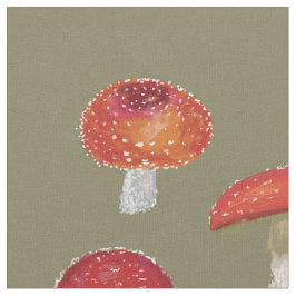 Paddenstoelenpatroon Stof