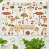 paddenstoelenpatroon theedoek (Gevouwen)