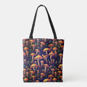 Paddenstoelenpatroon Tote Bag (Achterkant)