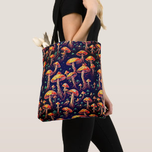 Paddenstoelenpatroon Tote Bag