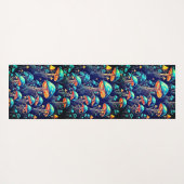 Paddenstoelenpatroon Yogamat (Achterkant (horizontaal))