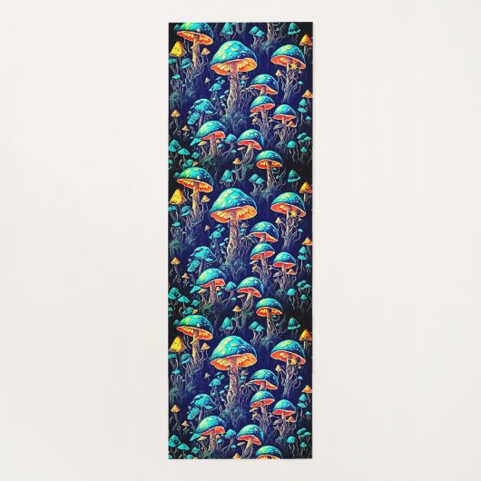 Paddenstoelenpatroon Yogamat (Achterkant)