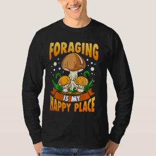 Paddenstoelenplukker voor het foerageren van padde t-shirt