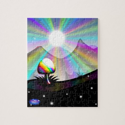 paddenstoelenpuzzel legpuzzel (Verticaal)