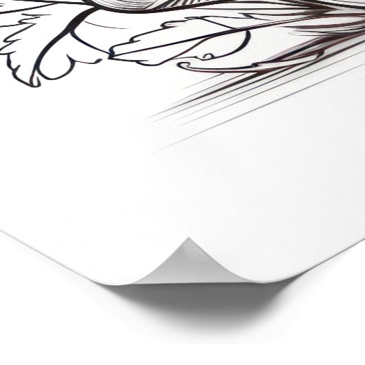 Paddenstoelenschets Poster (Hoek)