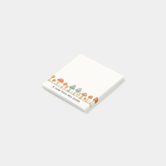 Paddenstoelenschimmels Een notitie van de leraar Post-it® Notes (Schuin)