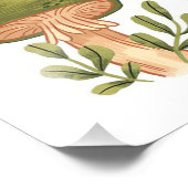 paddenstoelenstijl voor paddenstoelen foto afdruk (Hoek)