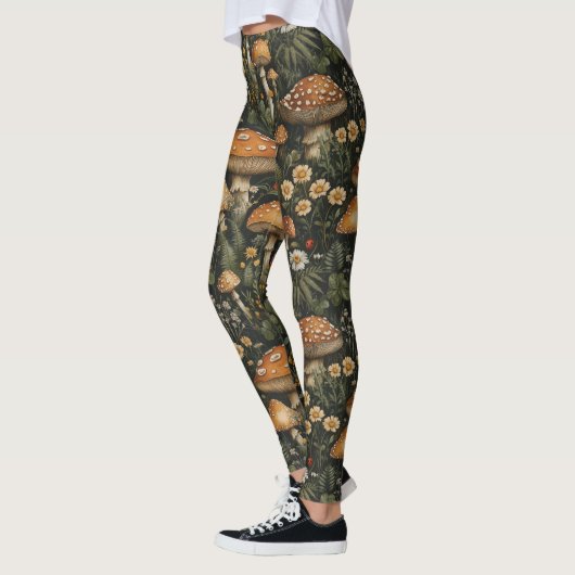 paddenstoelentuin naadloos patroon leggings (Links)