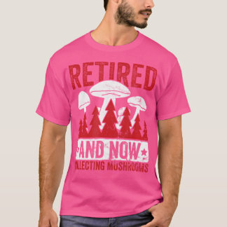 Paddenstoelenverzamelende gepensioneerde paddensto t-shirt