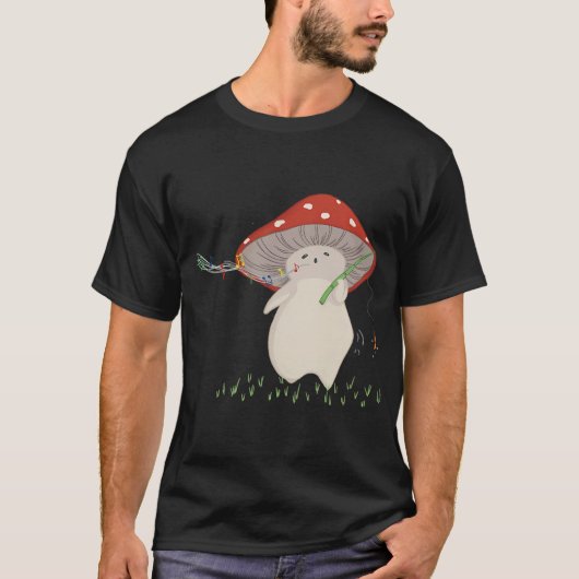 Paddenstoelenvisser T-shirt (Voorkant)