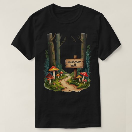 Paddenstoelenwandeling T-shirt (Design voorkant)