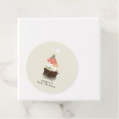 Paddenstoelenzakken voor Baby shower Bedankjes Labels (In situ)