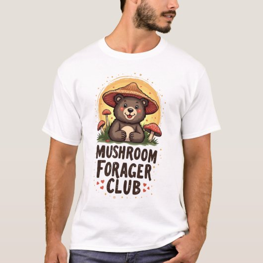 Paddenstoelenzoeker Club T-Shirt (Voorkant)