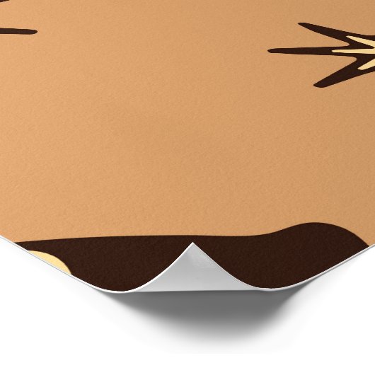 Paddenstoelfantasie,  bosbehang. poster (Hoek)