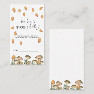 Paddenstoelflora - hoe groot is mama's buik informatiekaartje