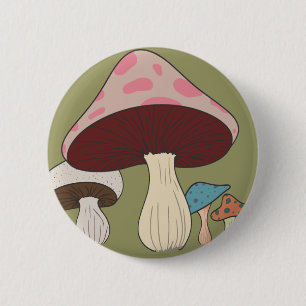 Paddenstoelgroepering Ronde Button 5,7 Cm