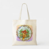 Paddenstoelhuis boodschappentas tote bag (Achterkant)