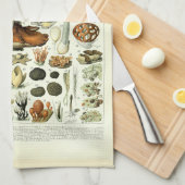 paddenstoelillustraties van Adolphe Millot Theedoek (Quarter Fold)