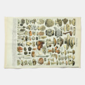 paddenstoelillustraties van Adolphe Millot Theedoek (Horizontaal)