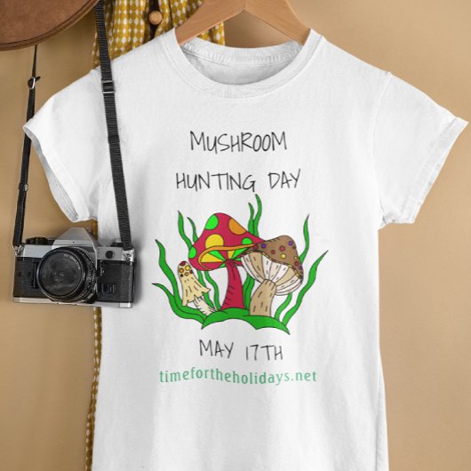 Paddenstoeljachtdag 17 mei t-shirt