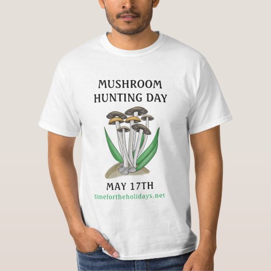 Paddenstoeljachtdag 17 mei t-shirt (Voorkant)