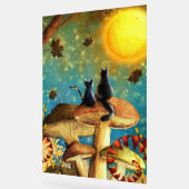 Paddenstoelkatten acryl bord (Hoek)